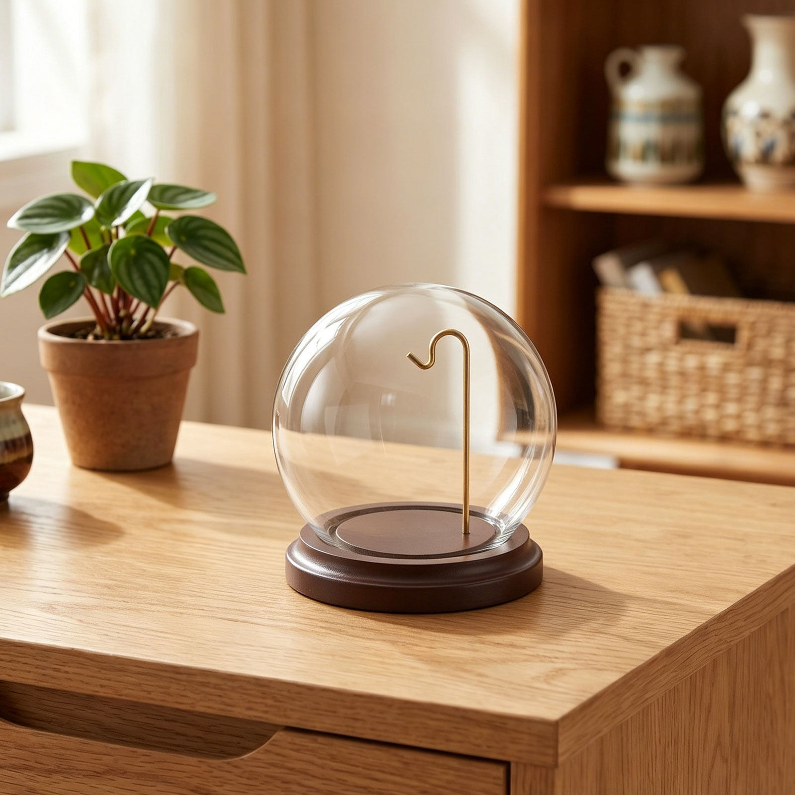 Plastic Dome Clear - Cep Saati Sergileme Kubbesi, Şeffaf Camlı,