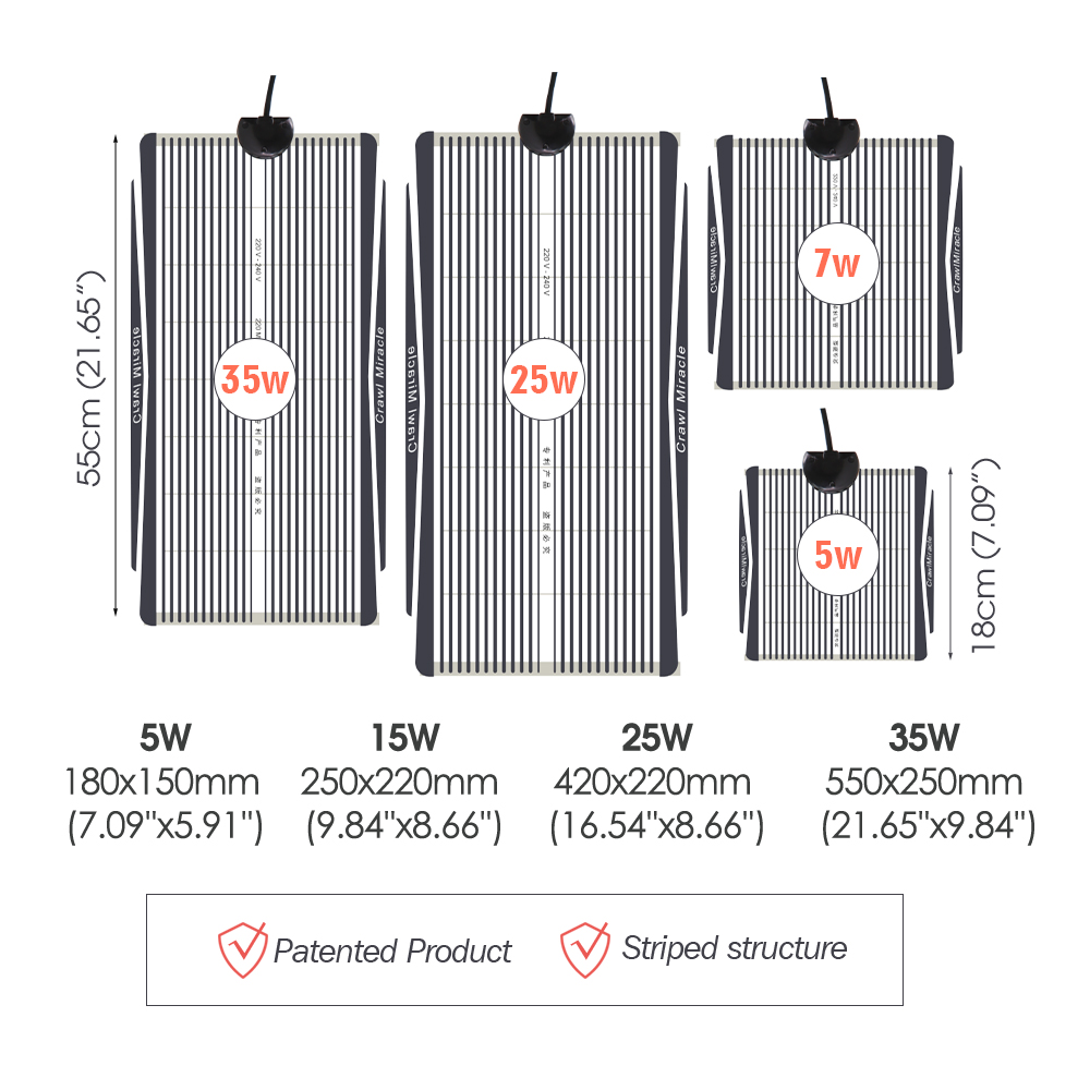 5W 15W 25W 35W Grafen Sürüngen - Heat Mat Seedling incelemesi ve fiyatı